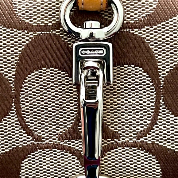 Coach Brown Monogram Shoulder Bag - Picture 6 of 12